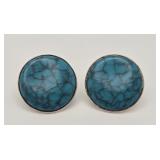 Mexican Sterling & Turquoise Earrings