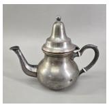 French Moroccan Style Pewter Teapot