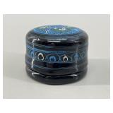 Trinket box, Vtg, Paper Mache, Hand Painted