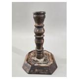 Turned Octagonal Candlestick vtg