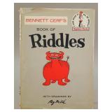 Bennett Cerfï¿½s Book of Riddles, 1960 First Edition