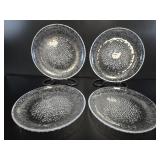 4 Iittala Ultima Thule Art Glass Plates Wirkkala
