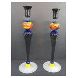 Vtg Venetian Murano Style Handblown 15.5' tall