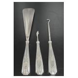 Antique Gorham Sterling Silver Vanity Set (3 Pcs)