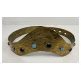 Retro Brass 'Gladiator' Cabochon Belt