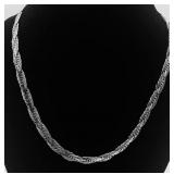 VTG Textured Interlocking Link Necklace