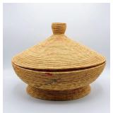 Extra Large Ethiopian Mesob Coil Basket Table