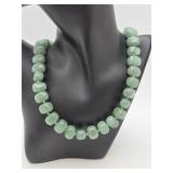 Chunky Aventurine Beads Necklace vtg