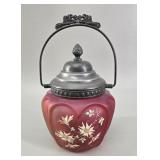 Biscuit Barrel Consolidated Glass Open Heart