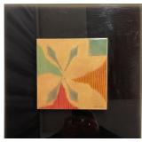 Signed Croteau MCM Enamel on Copper Art Wall Panel