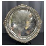 Silver-plated Ecclesiastical Coat of Arms Tray