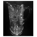 VTG EAPG Sunburst Glass Pitcher