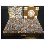 3 Retro 1950s Gem & Pearl Powder Compacts