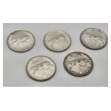 1967 Canadian Centennial 25-Cent Silver Coins
