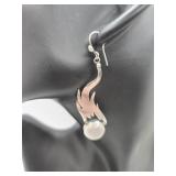 Sterling & Moonstone Native American Earrings