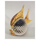 Signed Arte Murano ICET Art Glass Fish Paperweight