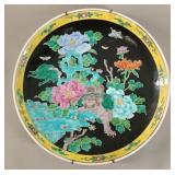 Japanese Arita Famille Noire Porcelain Charger