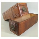Pair of Antique Oak Sewing Machine Drawers