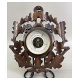 Black Forest Carved Oak Aneroid Barometer German