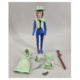 Vintage Marx Jane West Action Figure & Accessories
