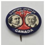 1927 Canada Diamond Jubilee Pinback Button