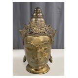 Thai Gilt Bronzed Ayutthaya Buddha Bust