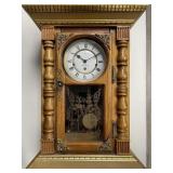 Antique Seth Thomas 'Hecla' Oak Wall Clock