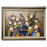 Whimsical Orchestra by Joyce Roybal Oil Painting