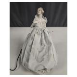 Antique Germany Porcelain Half Doll Bed Light