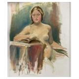 Becker, Nude Study, Oil, Signed