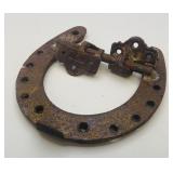 Antique Cast Iron Horseshoe Door Knoocker