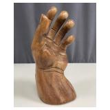 Hand-Carved Brutalist Tropical Wood Sculpture