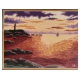 1979 Needle Punch, Brenner: 'Sundown' Embroidery