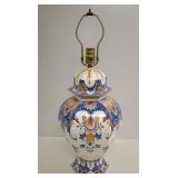 Italian Majolica Ceramic Table Lamp-Baldelli