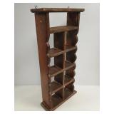 Scalloped Edge Pine Multi-Tier Hanging Wall Shelf