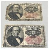 Robert J. Walker Fractional Currency Notes