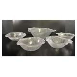Dansk France Swirl Glass Salad Set