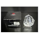 Mats Jonasson Mï¿½leras Crystal Penguin Sculpture
