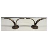 Pair of Mid-Century Modern 'Seagull' Brass
