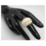 Antique Carved Ivory Ring