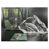 Mats Jonasson Whale Crystal Sculpture
