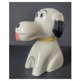 Ceramic Snoopy peggy bank vintage 1970s