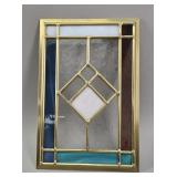 Stained Glass Window Sun Catcher vtg