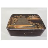 Japanese Urushi Documents Lacquered Box ( Makie