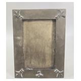 Arts & Crafts Era Bronze Fleur-de-Lis Frame