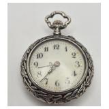 Antique Silver Lady Pocket Watch w V. Jacot Case