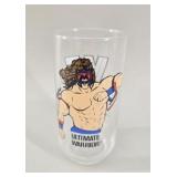 1990 Titan Sports Ultimate Warrior WWF Glass