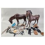Marx Toys Johnny West Covered Wagon & Horses