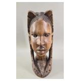 East African Makonde Hand-Carved Ebony Bust