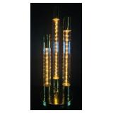 Modern Gold LED Triple Cylinder Lamp